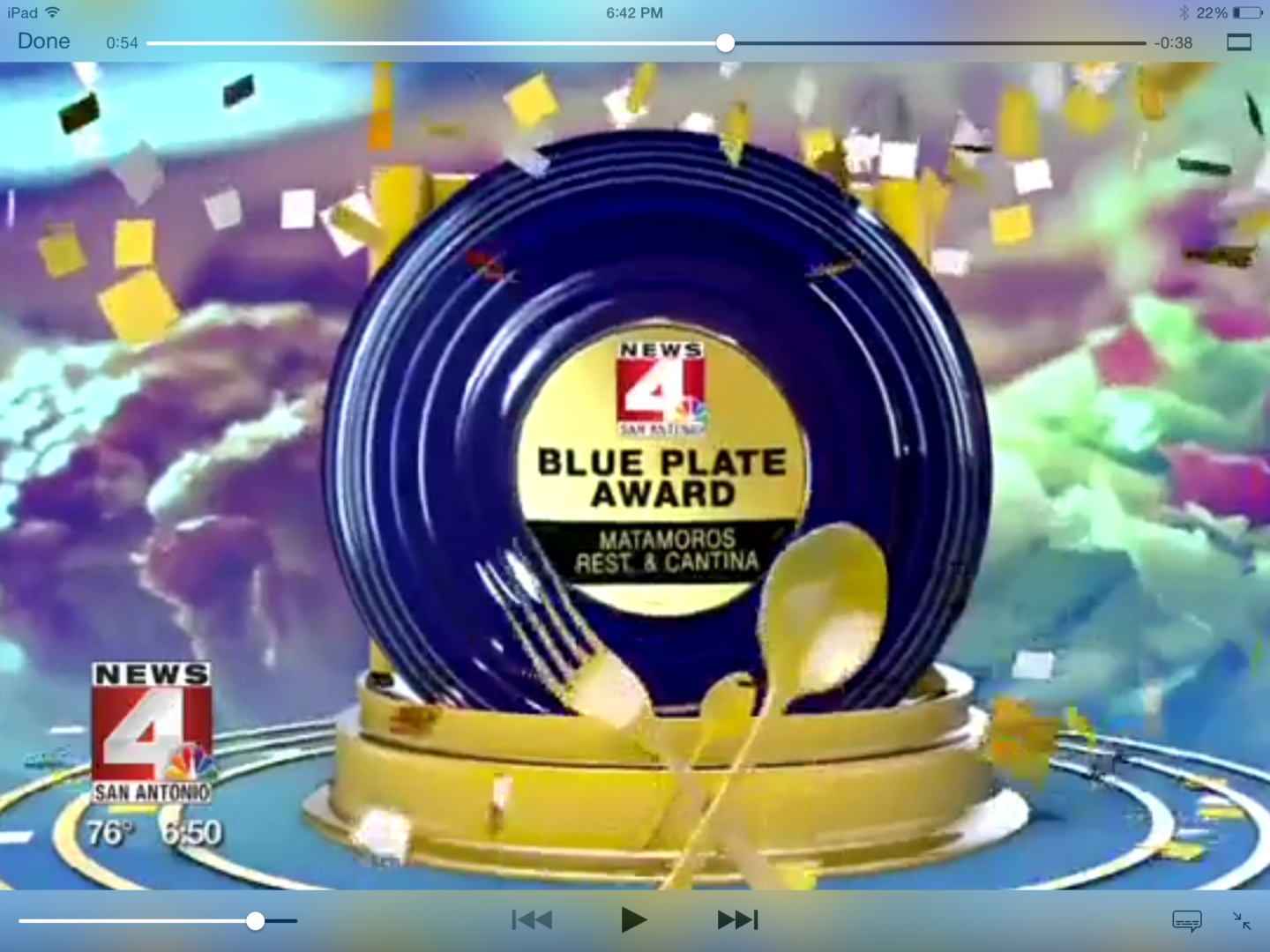 Blue Plate Award