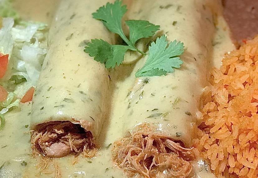 Cilantro Chicken Enchiladas